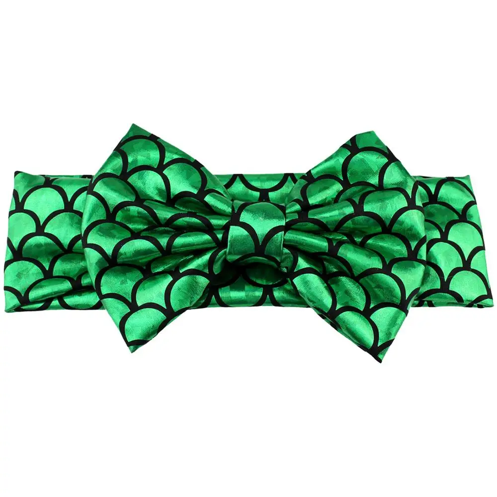 20pcs/lot Mermaid Headbands For Girls Kids Mermaid Party Gift Girls Large Hair Bow Hair Accessories - Цвет: 2