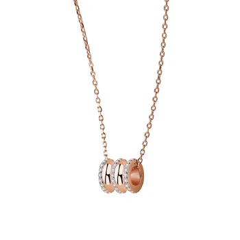 

Small Waist Necklace Female S925 Sterling Silver Simple Temperament Pendant Rose Gold Personality Clavicle Chain