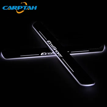 

SNCN Trim Pedal LED Car Light Door Sill Scuff Plate Pathway Dynamic Streamer Welcome Lamp For Ford Ecosport 2013 2014 2015