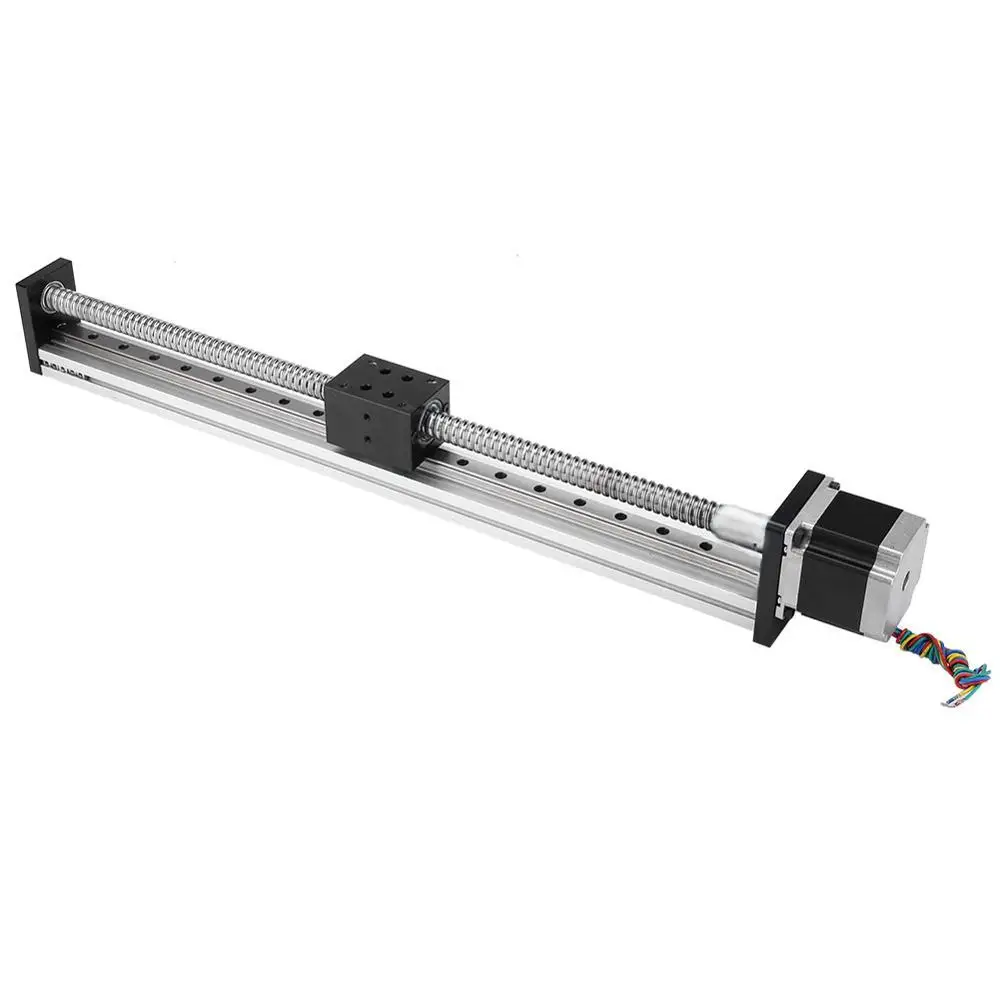 Heavy Duty Ball Screw Linear Stage Accuracy Sliding Table Slide Effective Stroke 400mm for NEMA 23 Motor