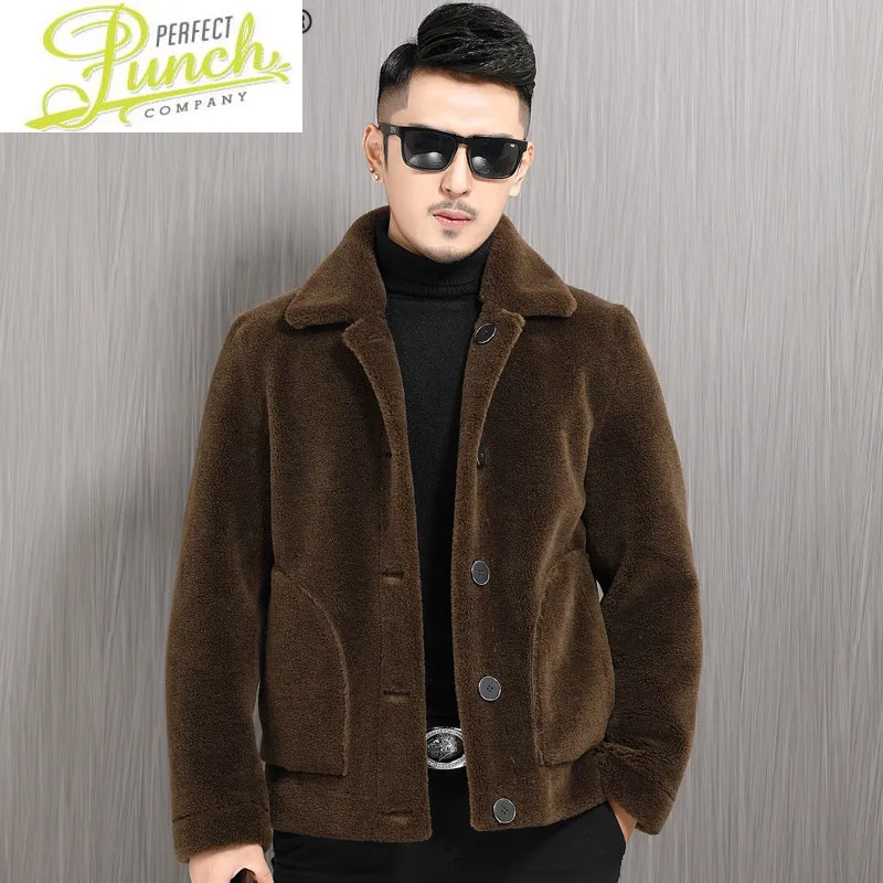 

Натуральное меховое пальто, мужская осенне-зимняя стрижка овечьей шерсти, 100% Женская Корейская одежда, двухсторонняя одежда YFN2101 J4269