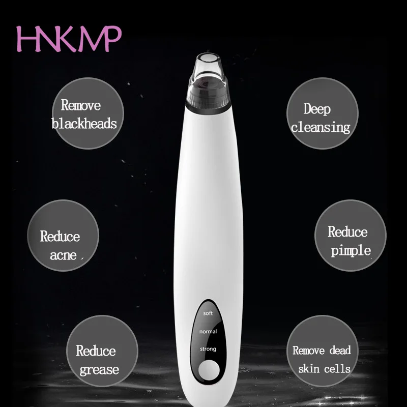 

HNKMP Blackhead Remover Deep Nose Clean Shrink Pore Pimple Removal Skin Care Tool Vacuum Suction Facial Diamond Beauty Clean 1PC