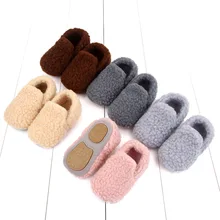 Bottes courtes d'hiver pour enfants, chaussures en velours et coton à semelle souple pour bébés de 0 à 24 mois, nouvelle collection
