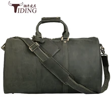 Мужская Дорожная Туристическая Сумка 2" большая емкость из натуральной кожи Мужская большая сумка через плечо ручная сумка из натуральной кожи
