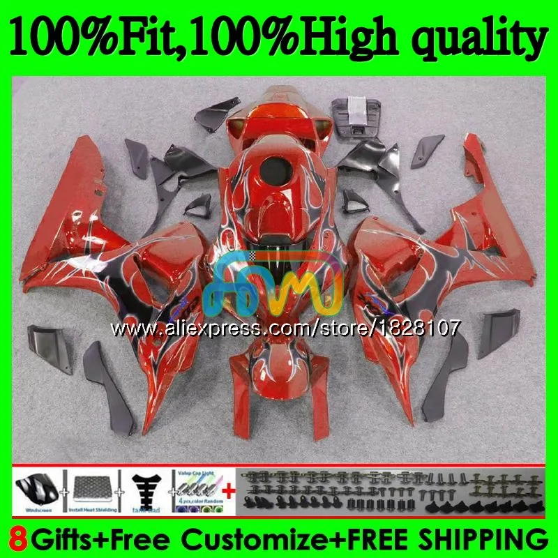 OEM впрыска черного пламени для HONDA CBR 1000RR 1000CC CBR1000RR 06 07 111BS.56 1000 RR - Цена: 48 280,64 руб.