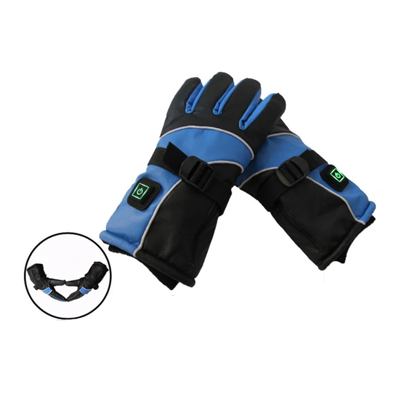 Lithium Battery Charging Heating Gloves with Three-Speed Thermostat Switch Heating Gloves Electric Car Motorcycle Electric Glove