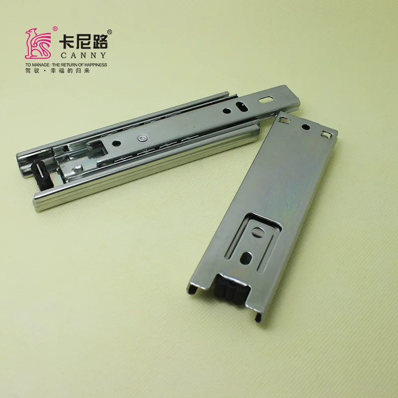 Three Fold Slideway 5-Inch Steel Ball Guide Rail Drawer Slideway 3510 3 Rails 125mm Slide Makeup Gift Box