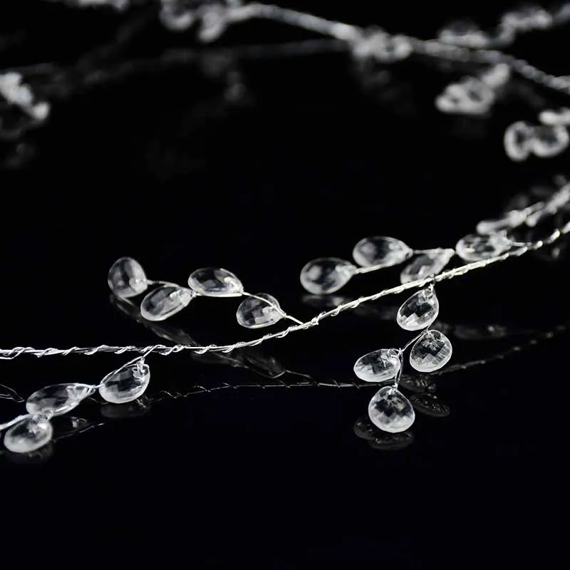 100/120/150cm Acrylic Crystal Bead Curtain Clear Water Drop Diamond Shape Branch String Garland For Wedding Party Decor Supplies