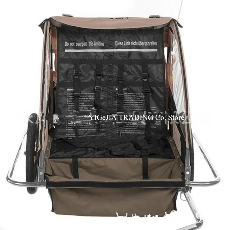 16 Inch Wheel Children Bicycle Trailer With Two Seat Bike Trailer bicycle accessory