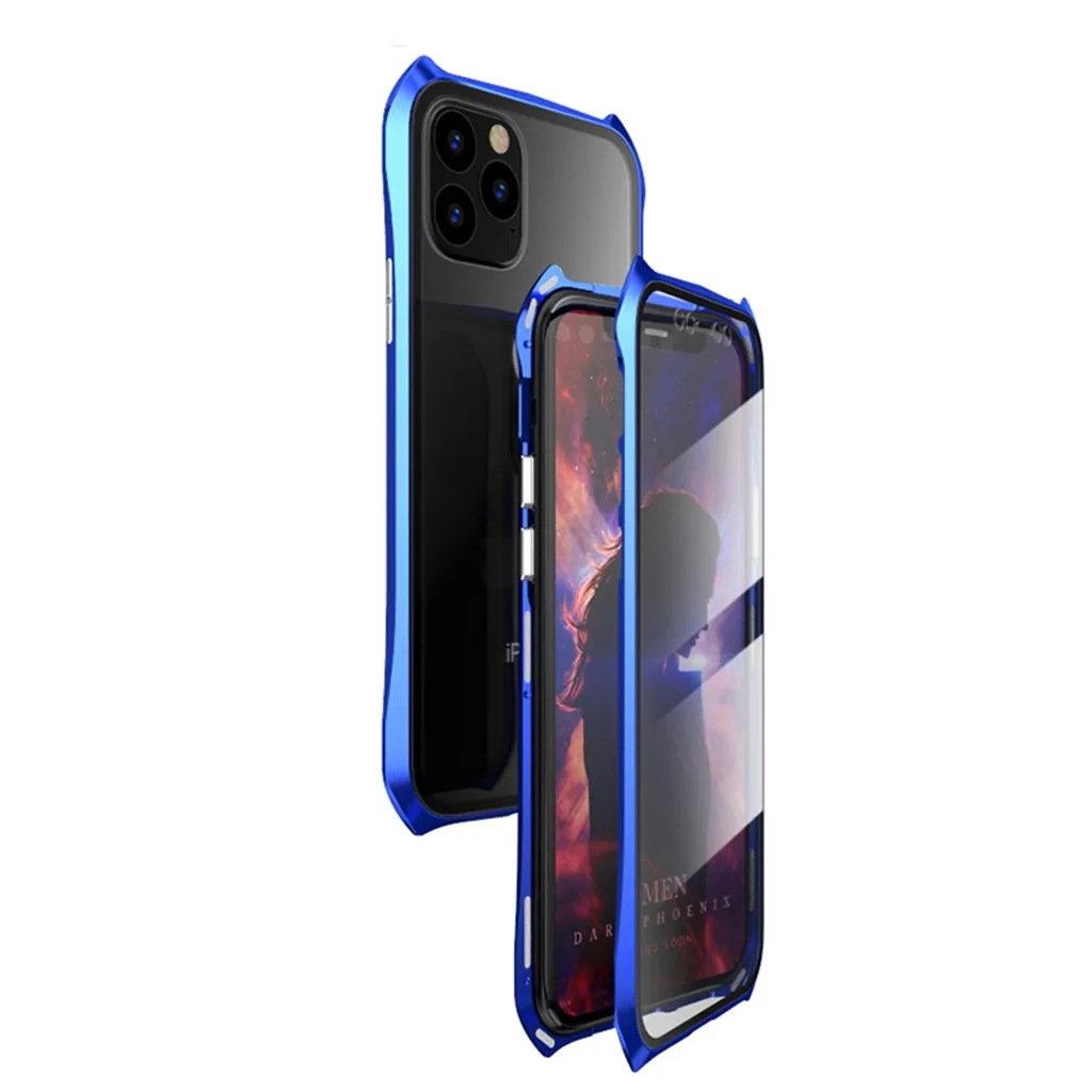 Чехол для телефона для IPhone 11 чехол дизайн летучая мышь металлическое закаленное стекло для IPhone 11 Pro Max серия Магнитная Защитная крышка оболочка 19Sep