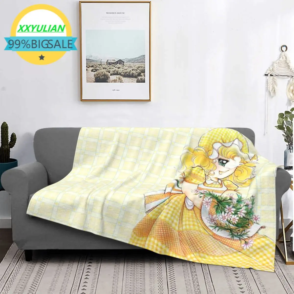Candy Candy Anime Manga Coperta In Pile Primavera Autunno Anni 80 Cult Color Coperte Calde Portatili Per Letto Camera Da Letto Tappeto Pezzo