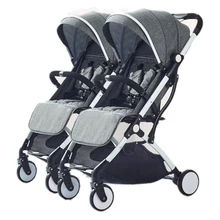 Детская коляска для близнецов, удобная складная коляска для сидения и лежа, детская коляска для новорожденного мальчика и девочки, в страны ЕС, UPS