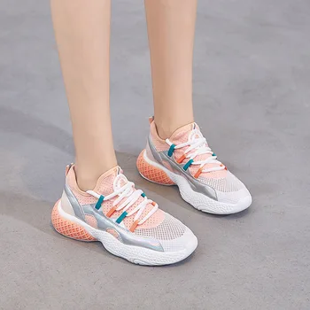 

Women Running Shoes Breathable Mesh Sneakers 2019 Women Sports Deportiva walking Breathable Comfortable Zapatillas Hombre N4-49
