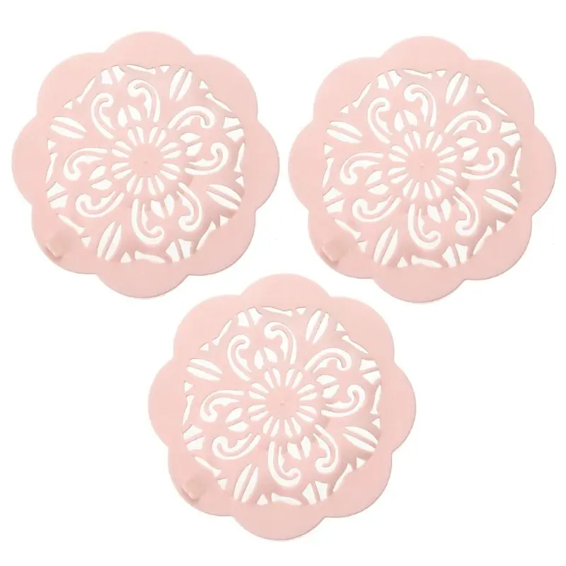 -PK 3x Hair Catcher Bath Drain Shower Strainer Sink Cover Trap Basin Stopper Filter 448A - Цвет: -PK