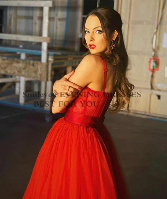 short red formal dresses