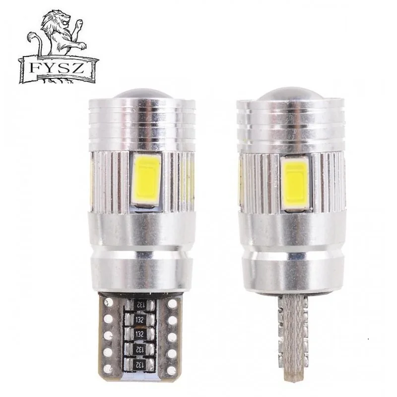 

2Pcs cars from T10 6W Canbus led light-emitting diodes 5730 5630 independent led bulb no errors univera auto lamp