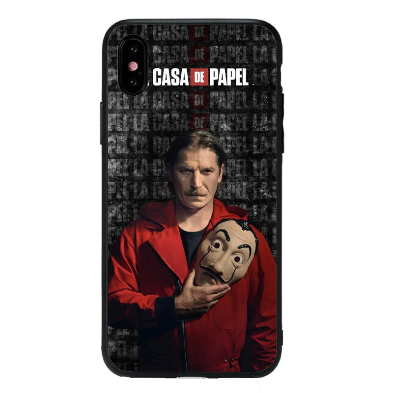 Чехол для ТВ серии iphone 11 11Pro 8 6 6S Heist бумага для дома чехол для телефона iphone X XR XS MAX fundas мягкий чехол из ТПУ