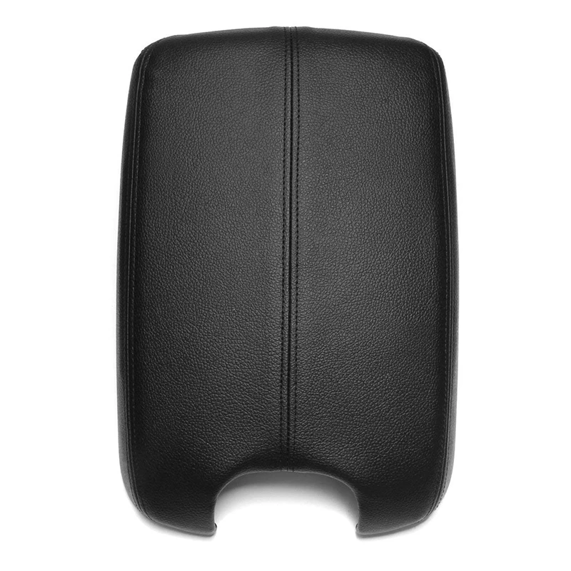 Center Console Lid Armrest Cover for 2008 2009 2010 2011 2012 Synthetic Leather(Vinyl)Plastic Center Black