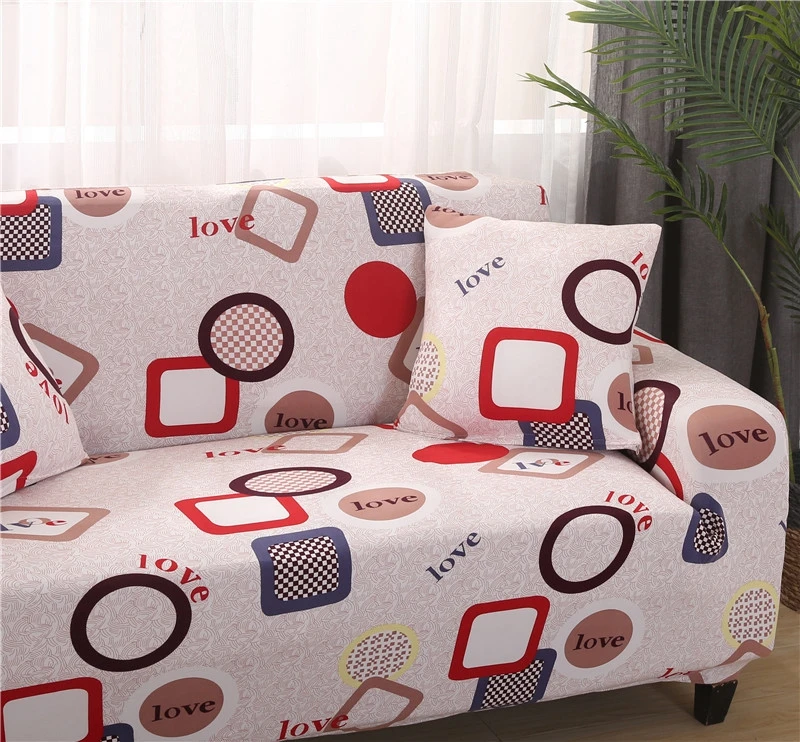 Flower Elastic Sofa Cover for Living Room Sectional Couch Slipcovers Furniture Protector Sofa Cover Stretch 1/2/3/4 Seater