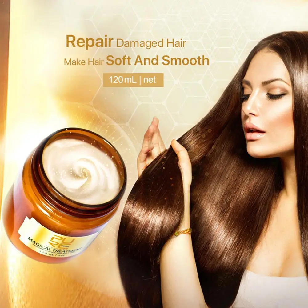 

120ml Magic Hair Mask 5 Seconds Repair Damage Recovery All Hair Deep Repair Nutrition Soft Oil Free Steaming Repair Hot Dye Hair