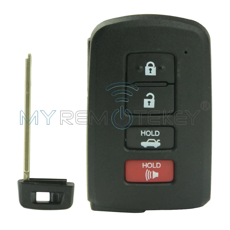 5 шт. смарт-чехол для ключей HYQ14FBA для Toyota Avalon Camry Corolla Highlander 2012- 4 кнопки remtekey