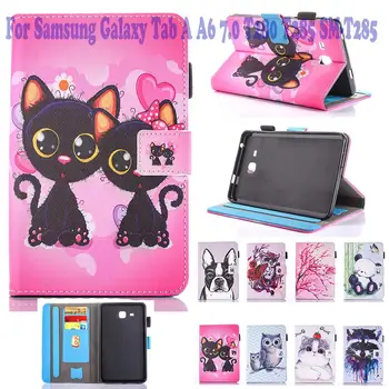 

Fashion Cat Unicorn Owl 2016 Tab 7.0 Case For Samsung Galaxy Tab A 7.0 T280 T285 SM-T285 Case Cover Tablet Silicon Funda