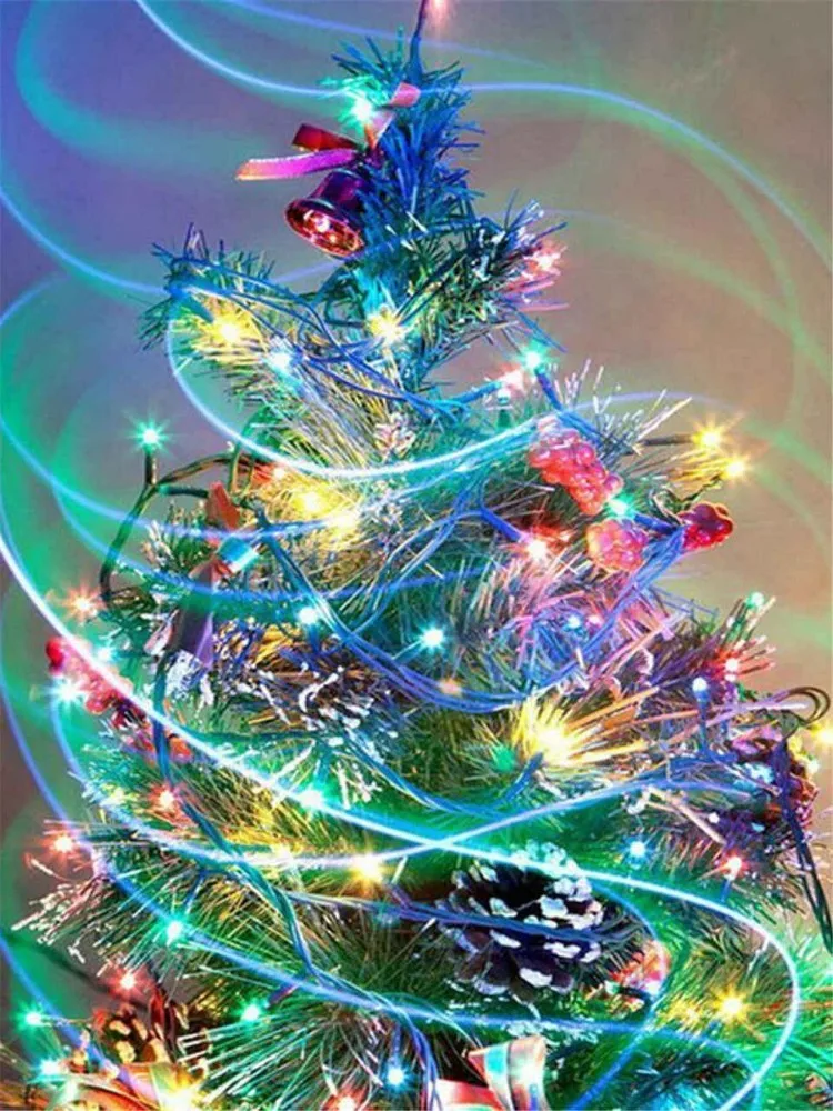 

DIY Diamond Embroidery Christmas Tree Cartoon full Diamond Painting Cartoon Picture Of Decor Home birthday present