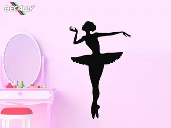 

1 Pcs Wall Decal Ballerina Ballet Dancer Gymnastics Dance Studio Vinyl Sticker Decals Ballerina Nursery Decor Bedroom Interior