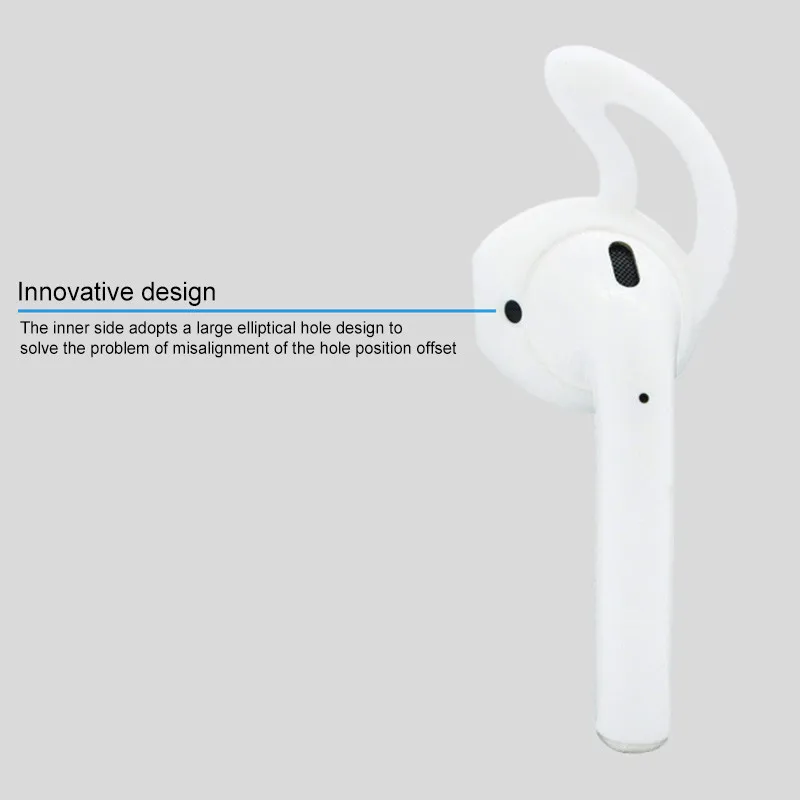 

Silicone Antislip Ear Cover Hook for Apple AirPods Replacement In-ear Earphone Earbuds Ear tips Cover Cap for wireless Bluetooth