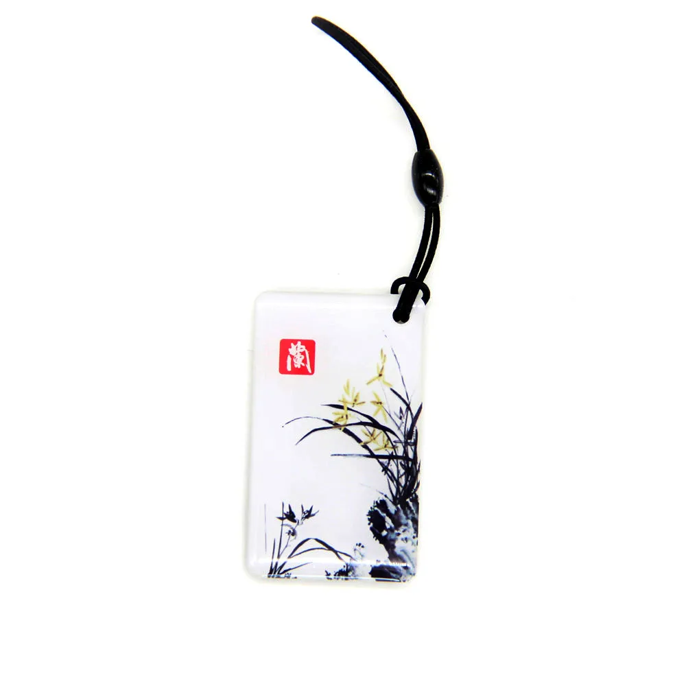 

1pcs 125KHZ EM4100 TK4100 Orchid Dropping glue Keyfob RFID Proximity ID Card Tag Key Access Control Fast Shipping