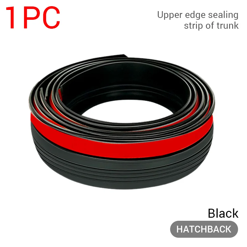 Enhanced Auto Rubber Seal Strip for Trunk Lid - Black Dustproof Car Accessory for SUVs and Hatchbacks