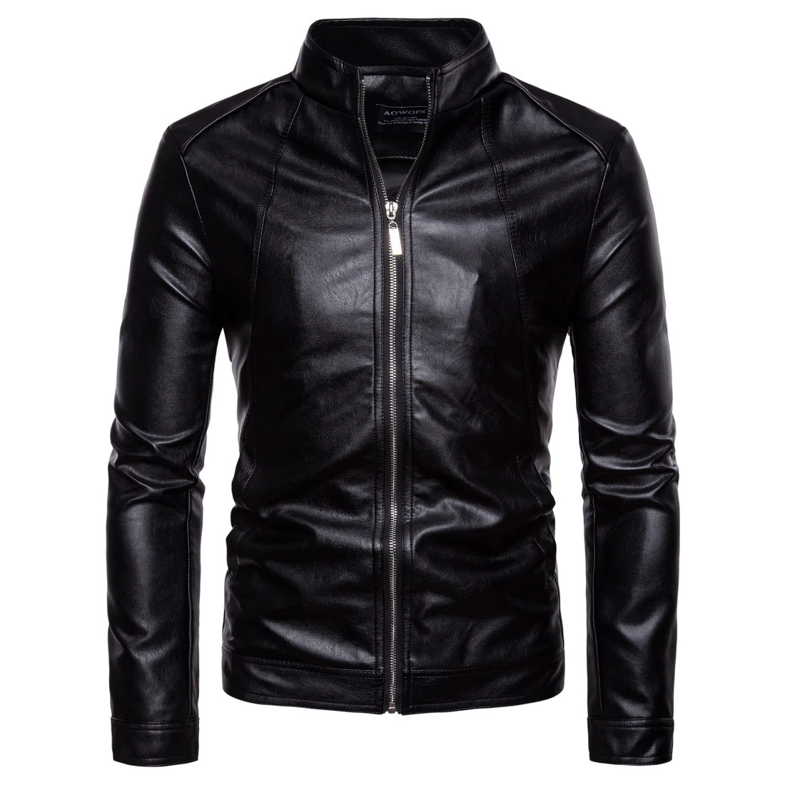 Slim Winter Leather Jacket Men Biker Black Fashion Men Jacket Autumn Faux Leather Jackets Male Coats Brand Clothing