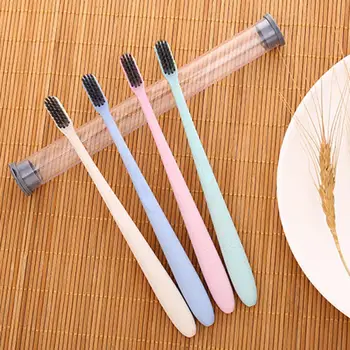 

2Pcs Portable Soft Fine Bristle Toothbrush Travel Trip Oral Hygiene Care Tool