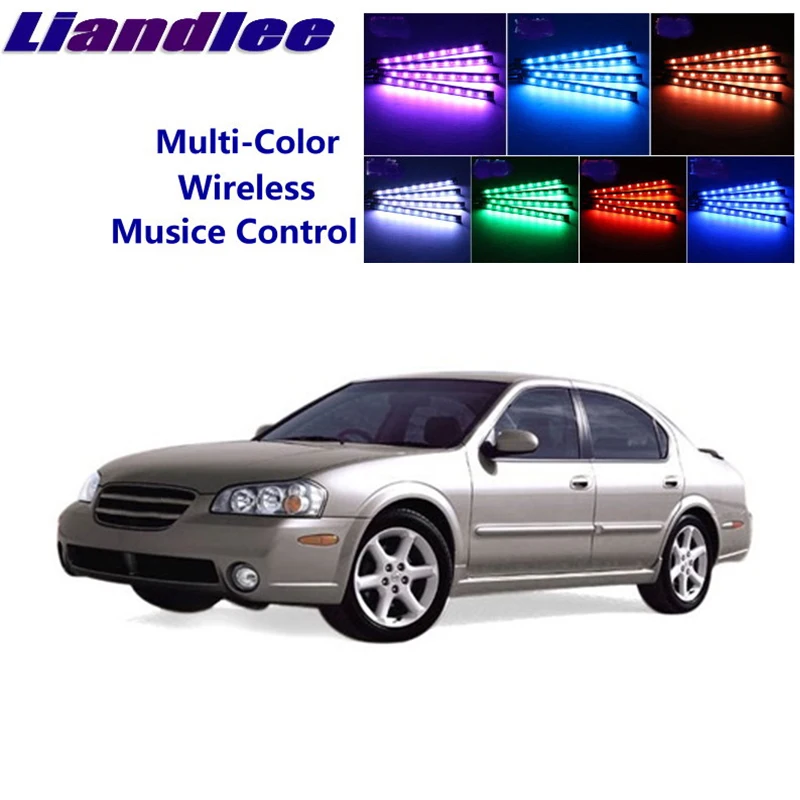 LiandLee для NissanMaxima Maxima QX A33 1999~ 2003 салона автомобиля подножки сиденья акцент музыкальный ритм окружающий светильник