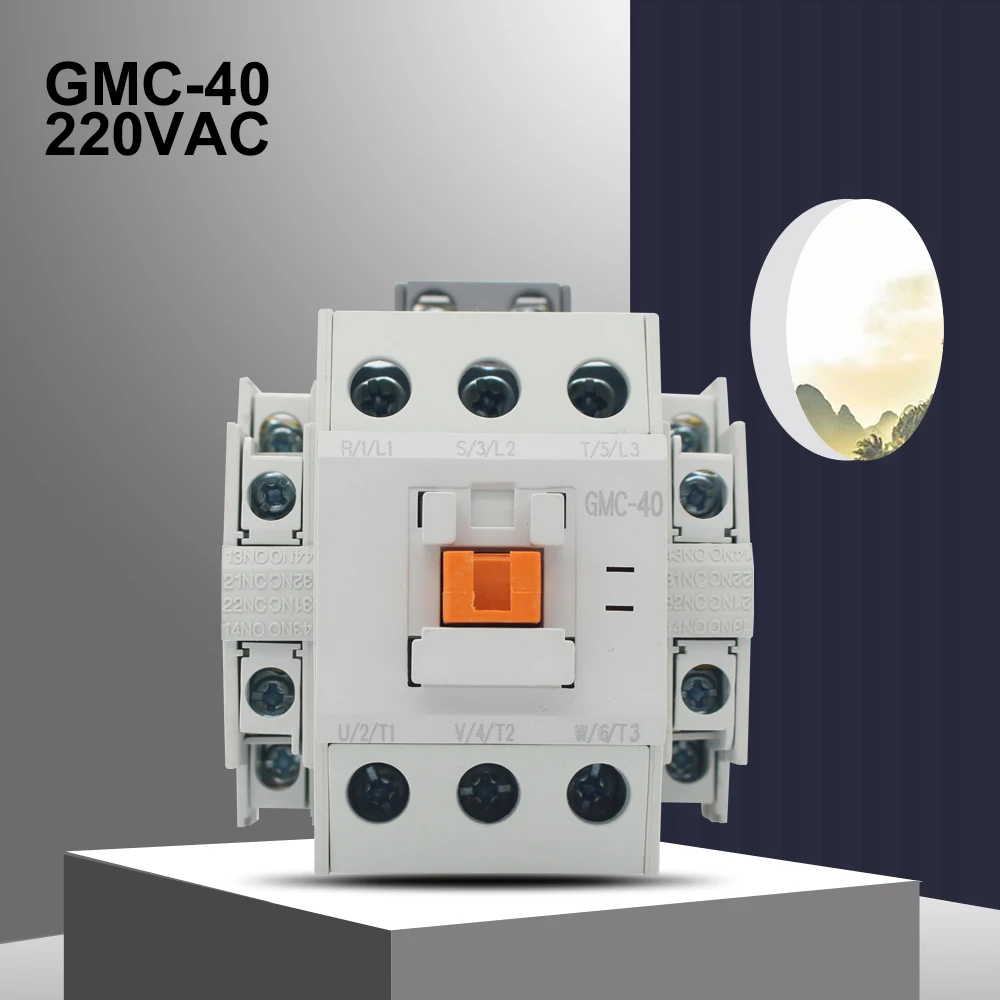 ManHua 3P GMC-40 220VAC 40A Электрический магнитный контактор трехфазный для защиты домашнего обустройства и электрооборудования