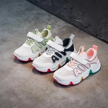 

Summer New Kids Pu Leather Shoes Baby Girls Sport Sneakers Children Mesh Shoes Boys Fashion Casual Shoes Soft Brand Trainer