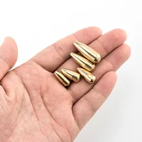 10/20 pièces en laiton pêche poids plombs Spinner corps leurre faisant des fournitures Spinnerbait en ligne Spinner queue Spinner plate-forme basse truite 4