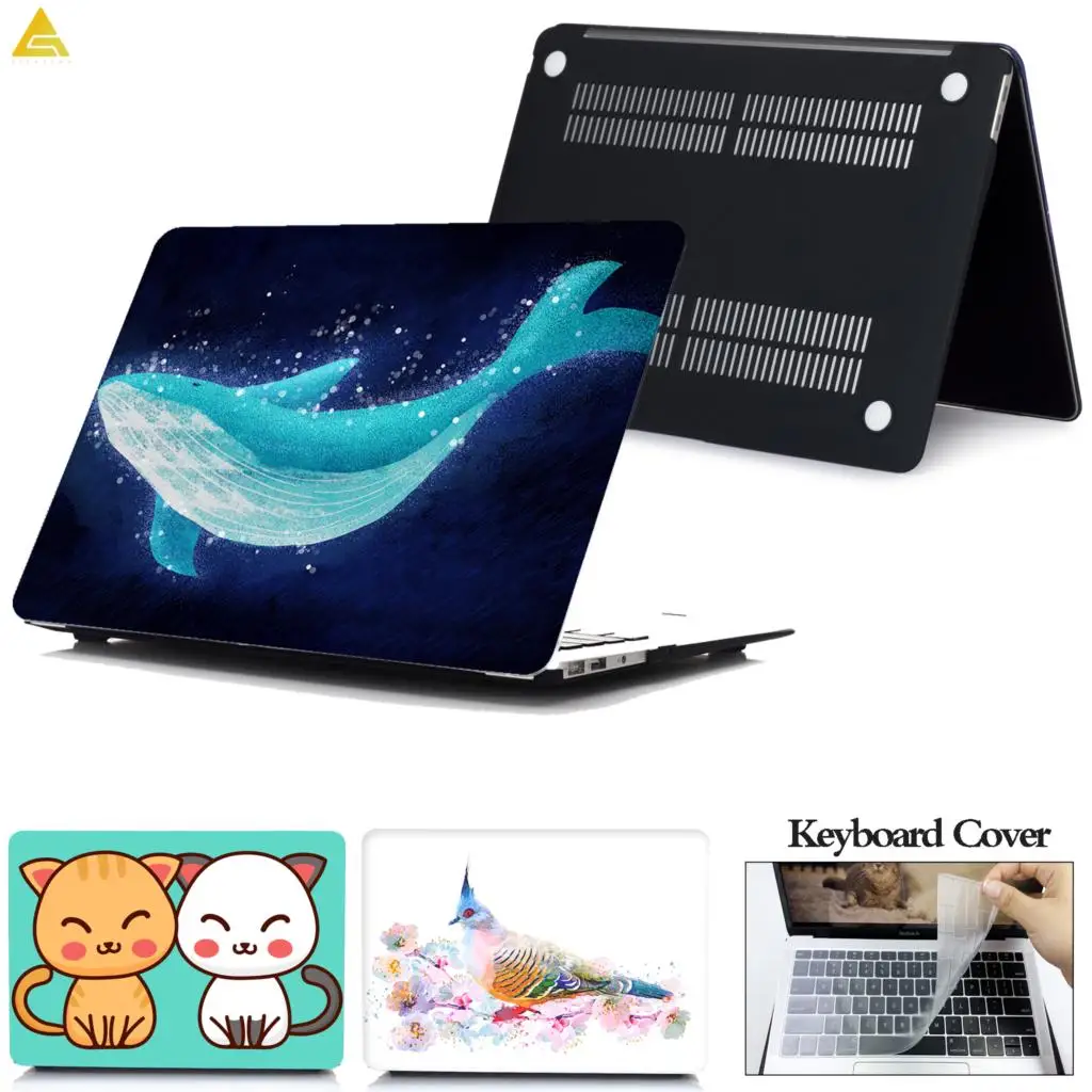 Чехол для ноутбука Apple MacBook Air 13 A2179 2020 Touch ID A1932 Retina 11 12 Pro 15 16 Bar A2141 + чехол клавиатуры