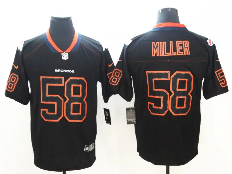 AS PICTURE Мужской чехол Denver Von Miller Bradley Chubb John Elway Demaryius Thomas Keenum Vapor Untouchable Limited Jersey - Цвет: AS PICTURE