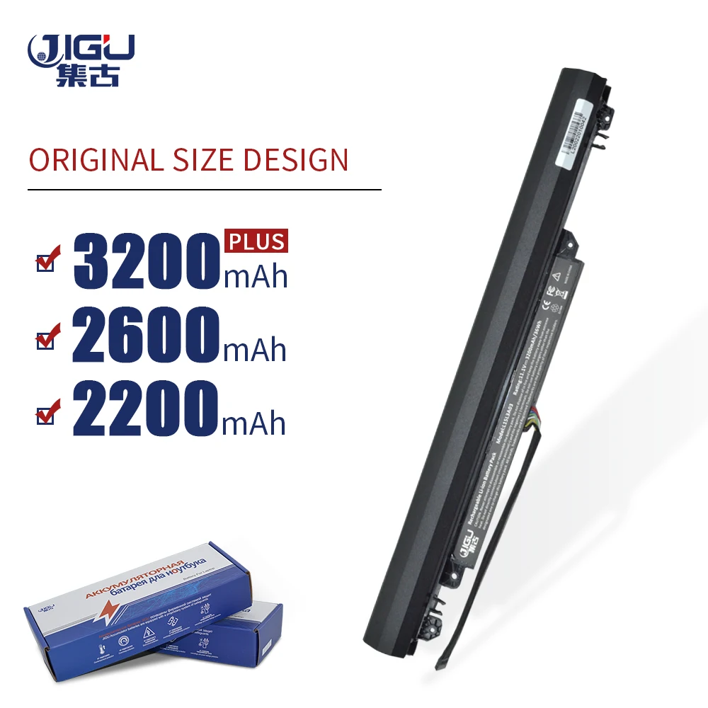 JIGU 4 ячейки батареи ноутбука A41N1308 A31N1319 для ASUS X451 X551 X451C X551C|Аккумуляторы ноутбуков|