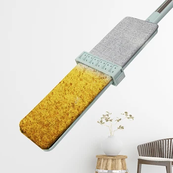 

Lazy Mop Magic Cleaner Self-wring Squeeze Hand-free Wash Flat Mop Automatic Spin Mops Home Microfiber Cleaning Pad