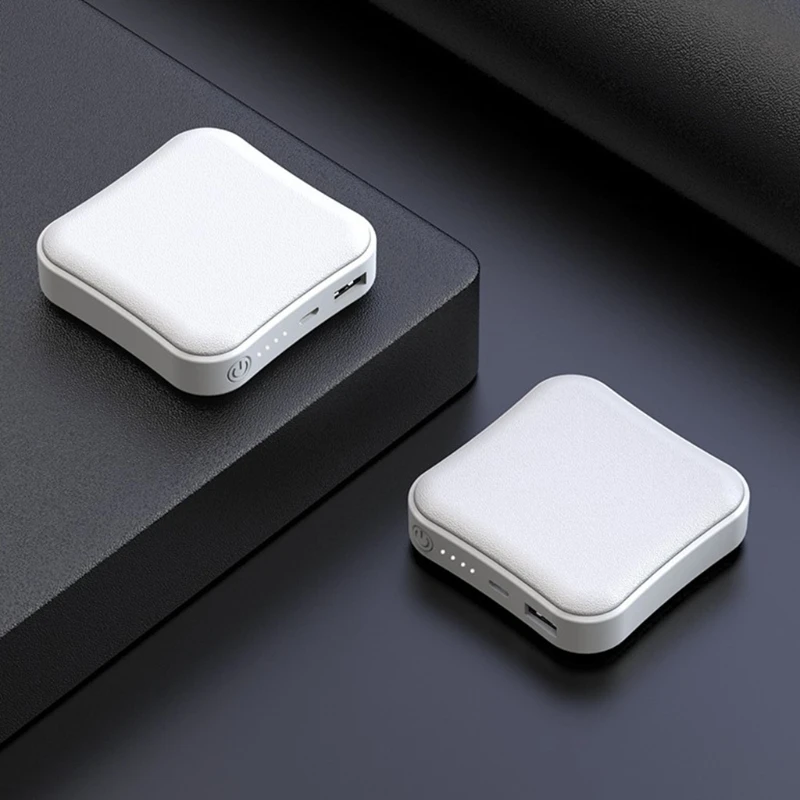 Cartoon Square Mini Charger 8000mAh Portable Outdoor Power Bank Camping External Backup Battery Pack 2.1A Fast Charging top power bank
