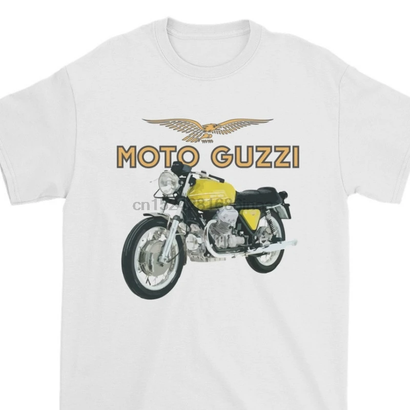 Забавная Мужская футболка белая черная крутые детали о Moto Guzzi V7T Vox дроссельная