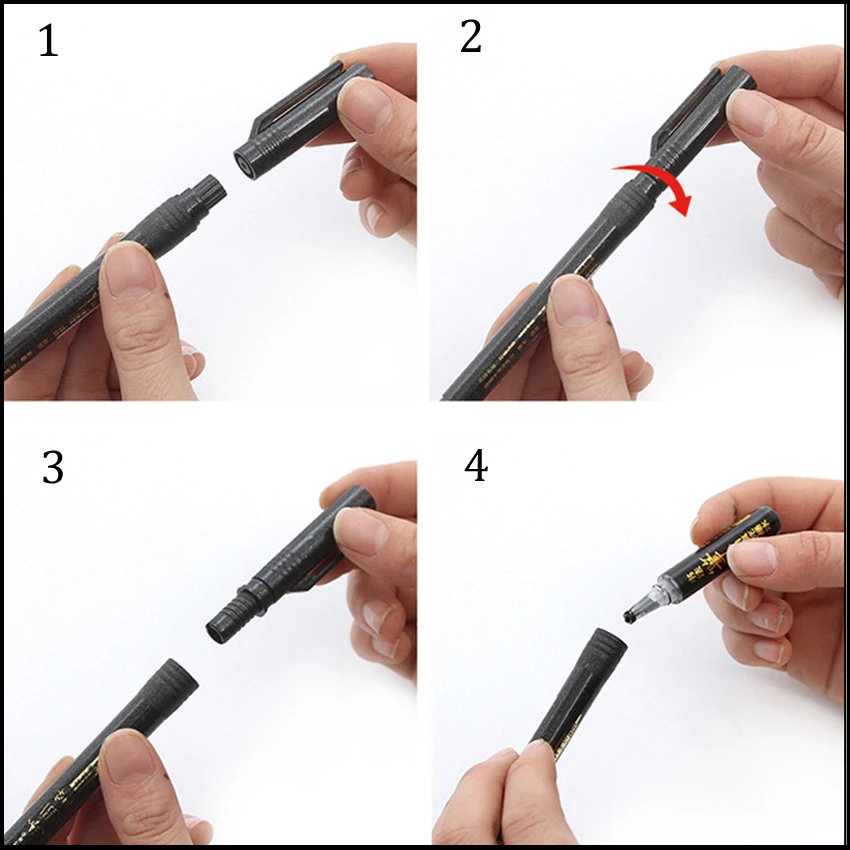 1 3Pcs Calligraphy Pen Hand Lettering Pens Brush Refill Lettering Pens Markers for Writing Drawing Black Ink Art Marker marker pens,pen marker,markers pen,marker pen,art marker pens,art markers,calligraphy brush pens,lettering pens,drawing pen