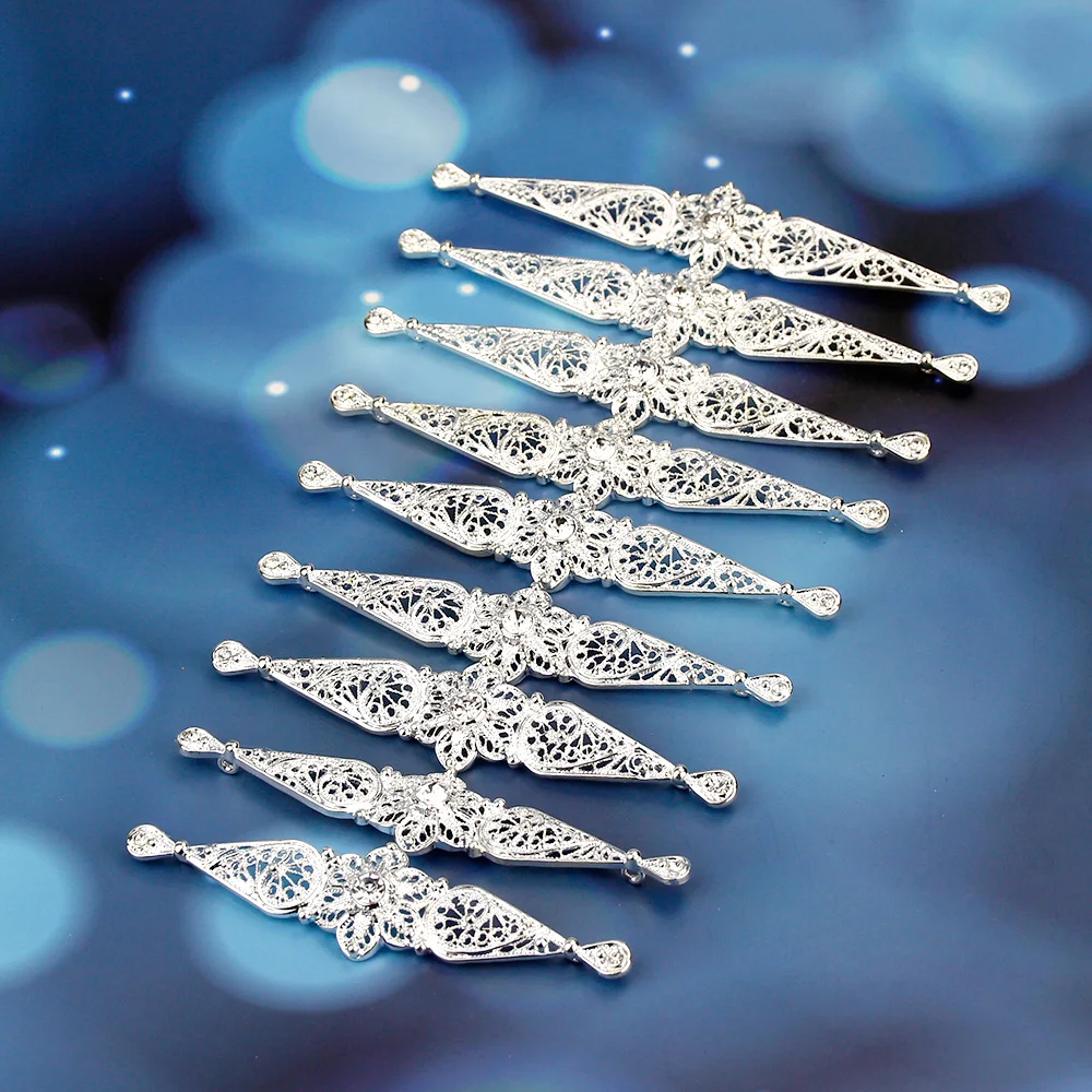 Sunspicems Caucasus Breastplate Turks Bride Wedding Jewelry Metal Buckle