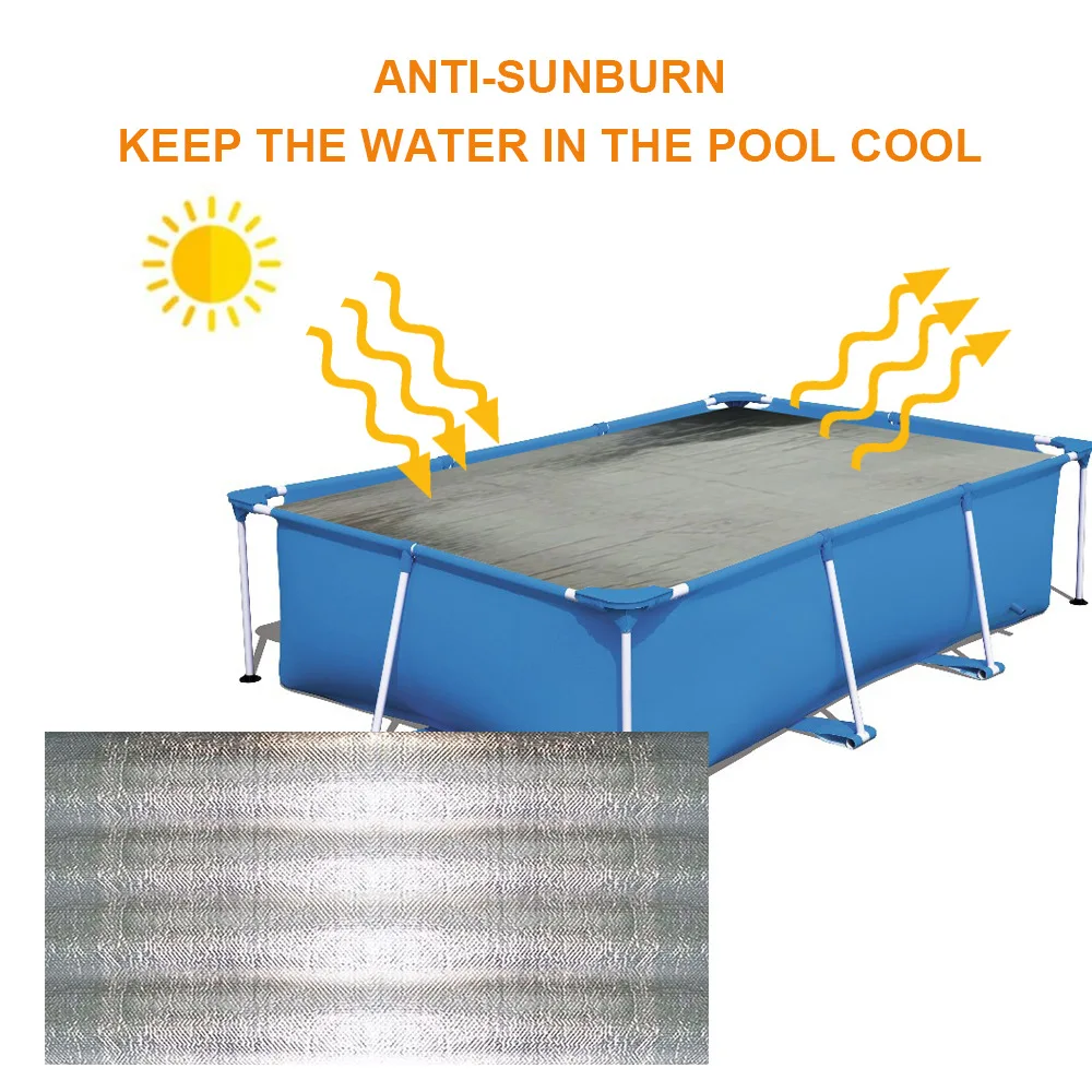 Swimming Pool Cover Heat Preservation Insulation Thermal Film Dustproof Rainproof Dust | Спорт и развлечения