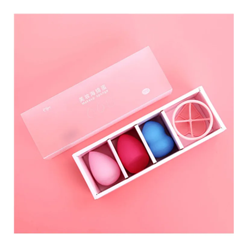 3+ 1 мини-пуховка набор для смузи Смешанная губка-тыква комплект сухой и влажной губки для макияжа инструменты для красоты Тыква набор яиц для массажа дропшиппинг