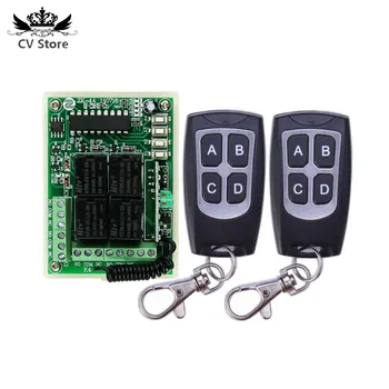 

DC 12V 4CH 1CH Independent Relay Wireless Remote Light Switch 2CH Momentary 2CH Toggle Switch 315MHZ / 433MHZ