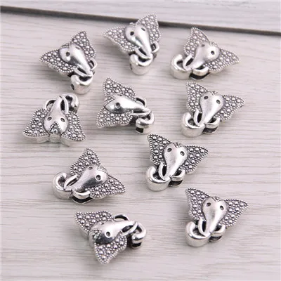 Antique Silver Сладкий колокол 20 шт два цвета смешанный стиль переходники для колесных дисков слайдер разделитель для украшения материал для изготовления ювелирных изделий для шнура 10 мм - Цвет: Antique Silver
