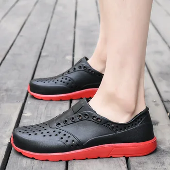 

2020 Summer PVC Men Sandals Summer Breathable Men Shoes Beach Sandals Man Outdoor Casual Sneakers 40-45 Zapatos de Hombre